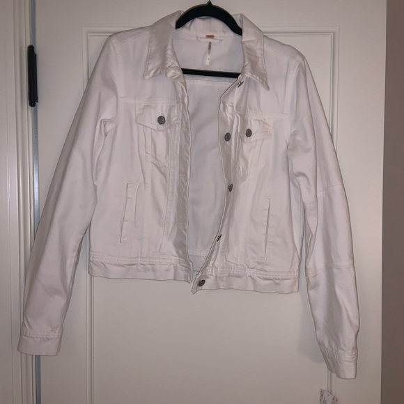 White Jean Jacket Free People - Picture 3 of 7